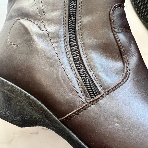 Martino Lindsay Weatherproof Leather Canadian Made Women's Boots Brown Size 10 - Picture 7 of 15